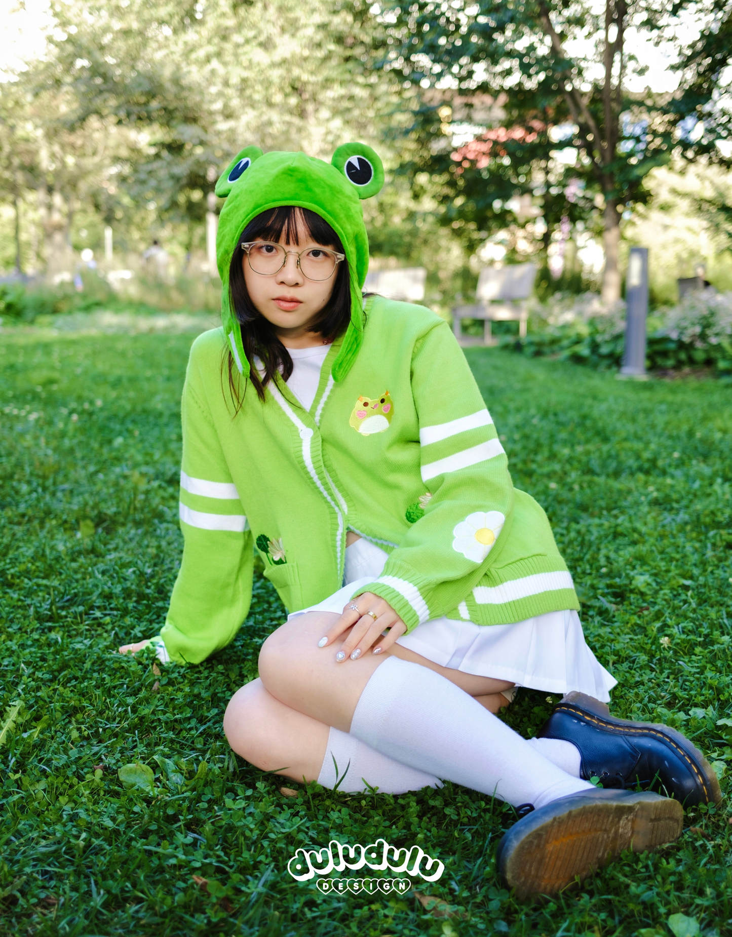 Original Green Froggie Cardigan