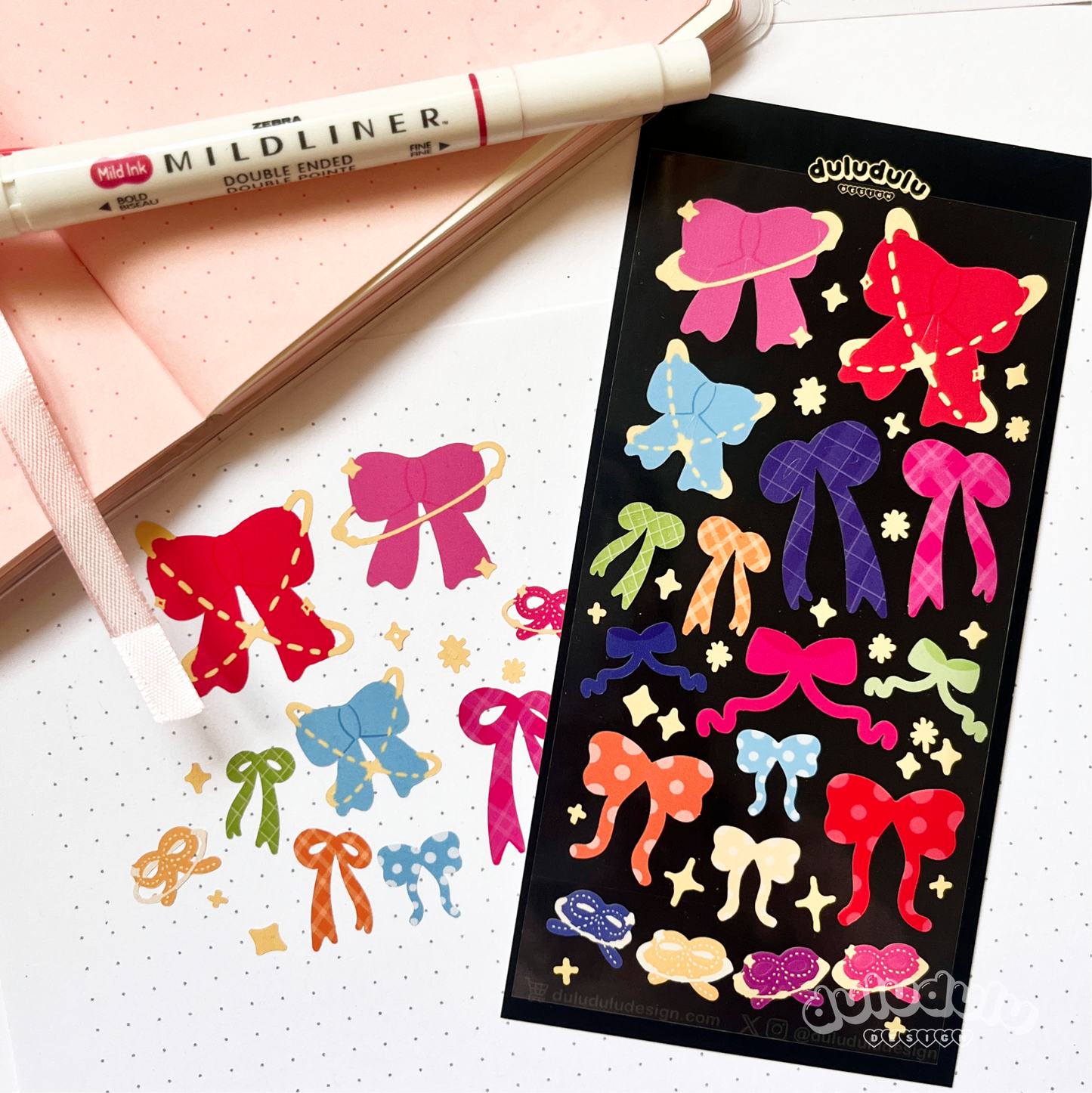 Bowtie Deco Sticker Sheet