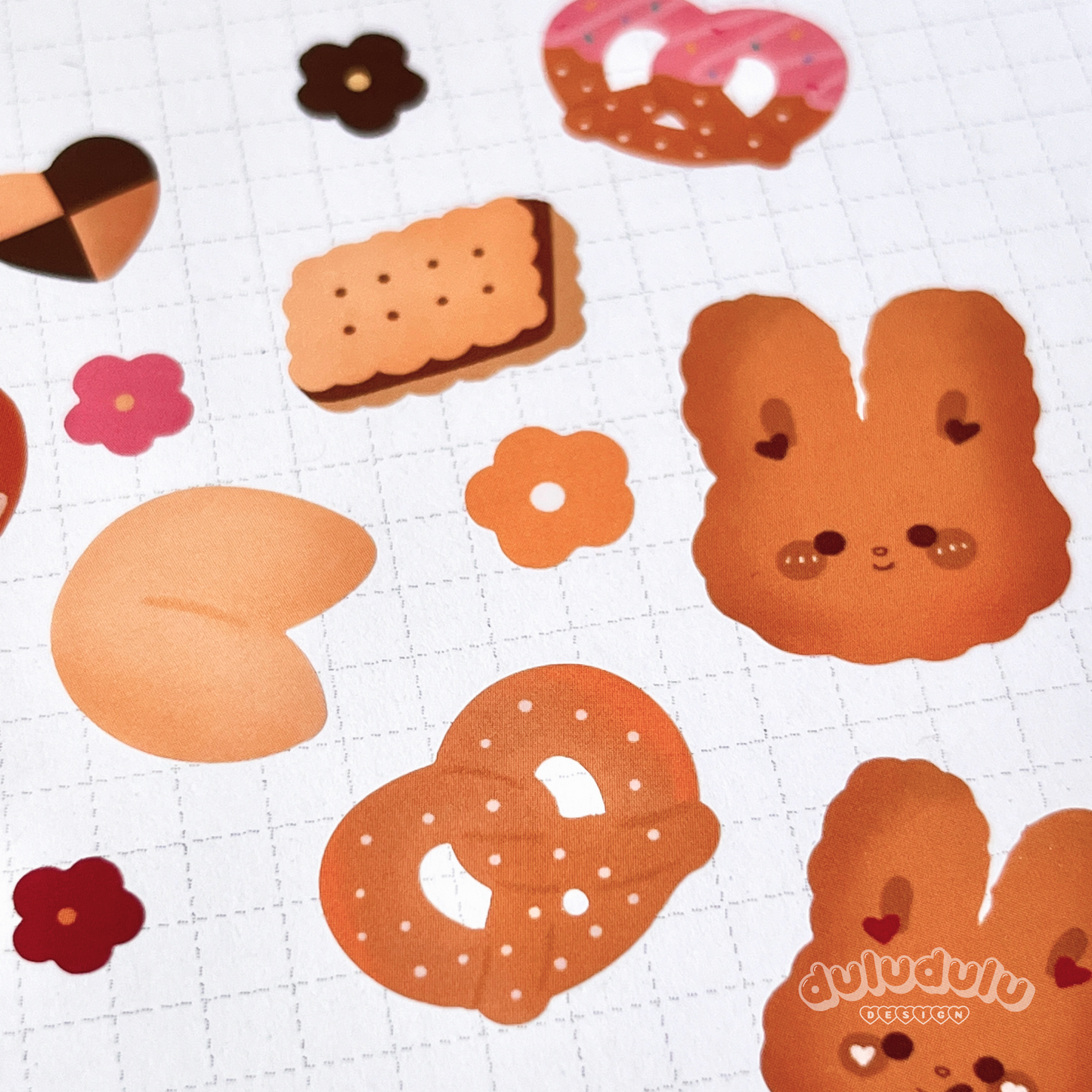 Cookie Bunnies Deco Sticker Sheet