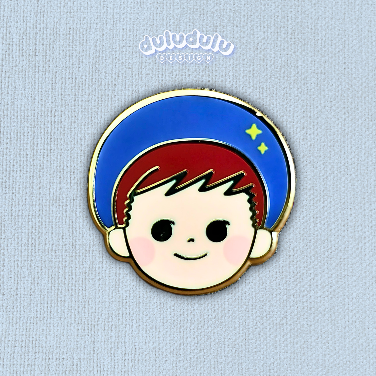 Kawaii mini pin featuring Poko from milky candy