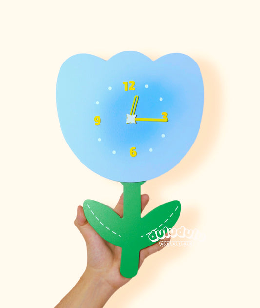 Blue Tulip Clock