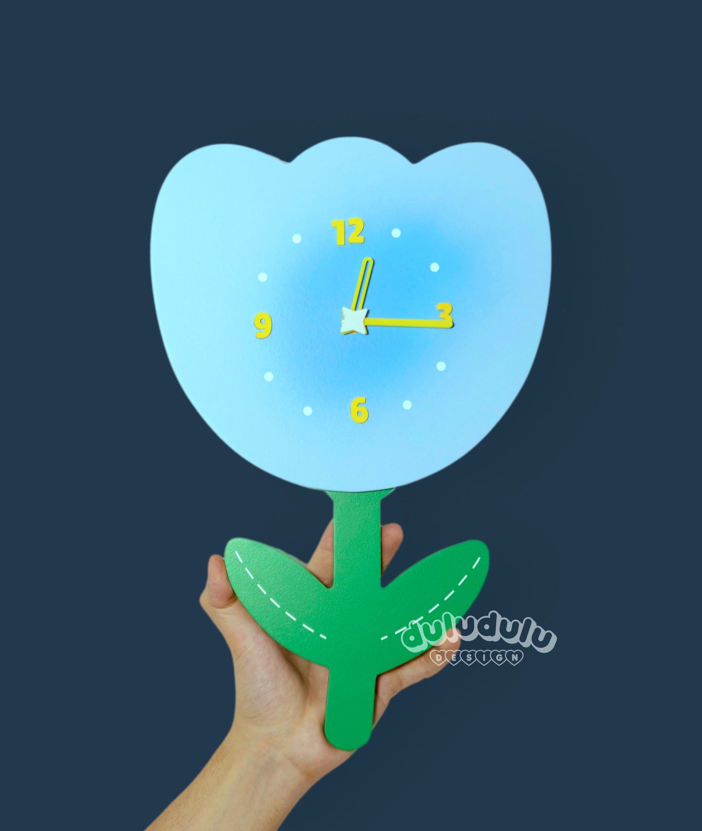 Blue Tulip Clock