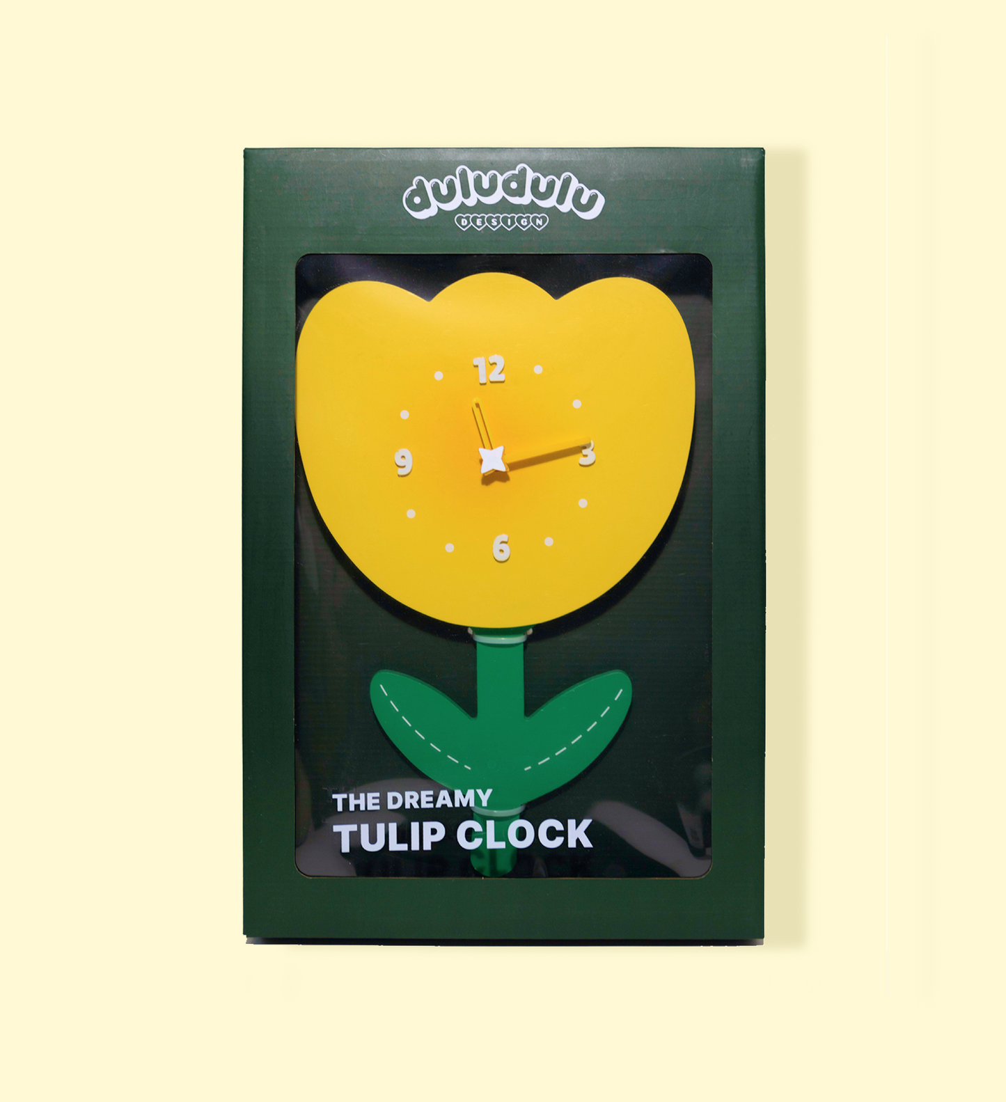 Gold Tulip Clock