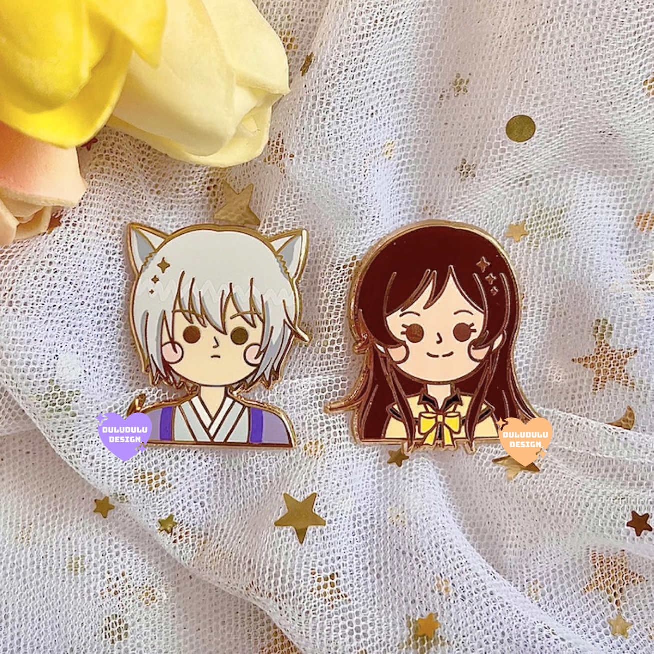 Kamisama Kiss Nanami x Tomoe Hard Enamel Pin – duluduludesign