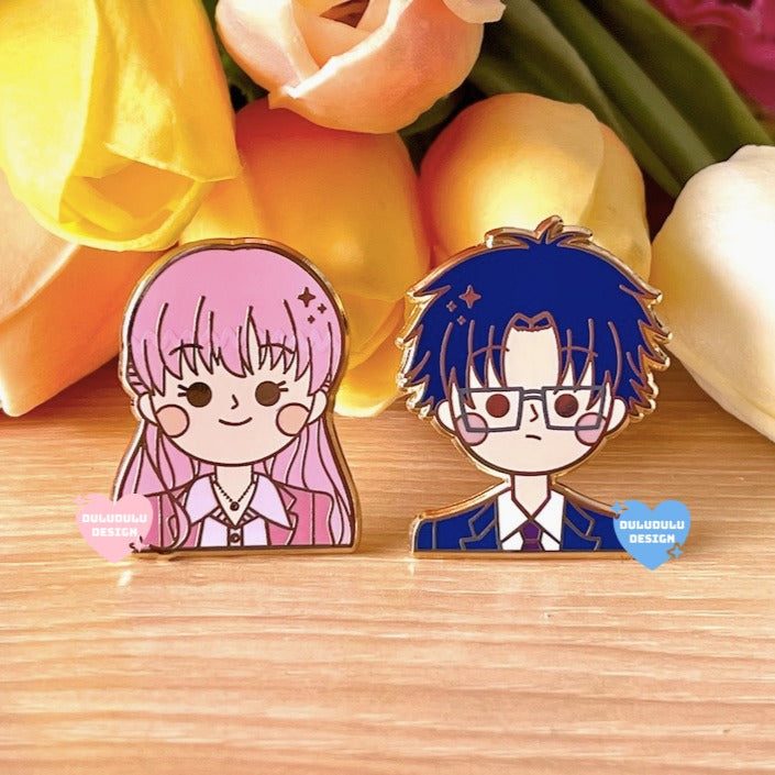 Wotakoi: Love is Hard for Otaku Enamel Pins
