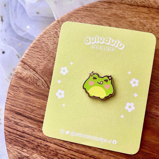 Happy Frog Enamel Pin