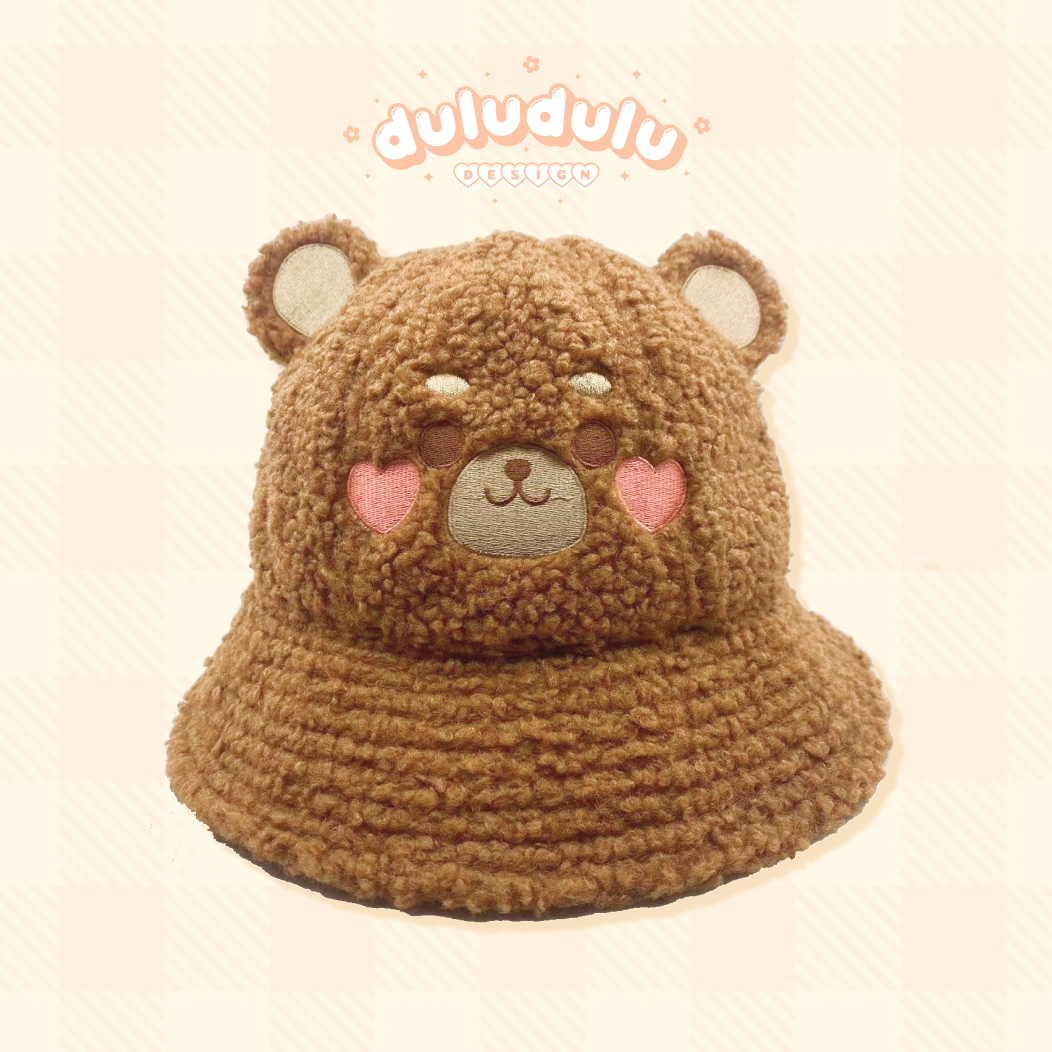 Fluffy Bear bucket hat