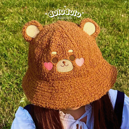 Fluffy Bear bucket hat