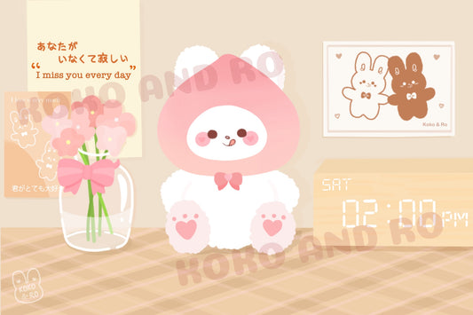 Peach Koko Postcard