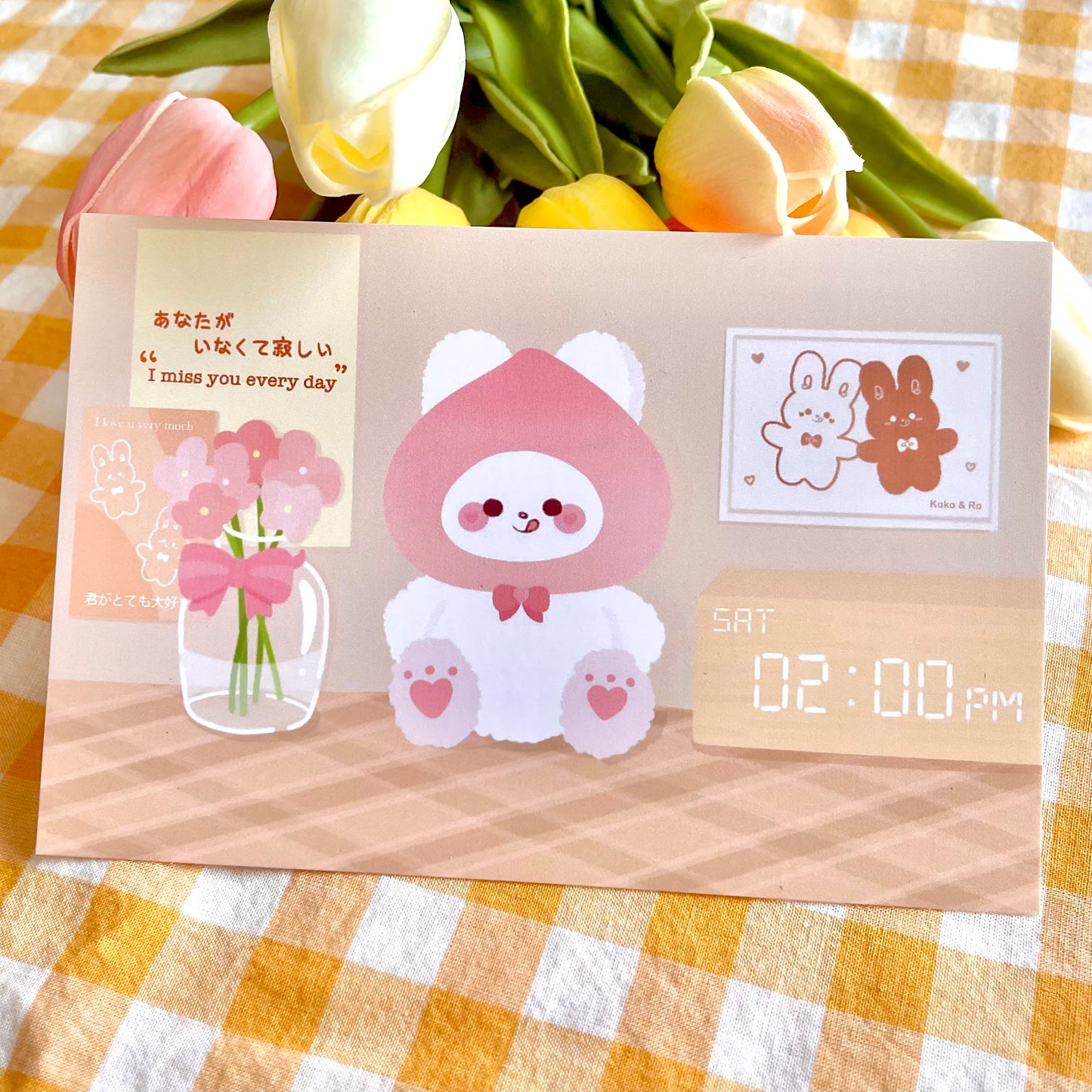 Peach Koko Postcard