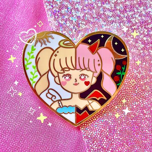 Angel x Devil Shoujo Enamel Pin