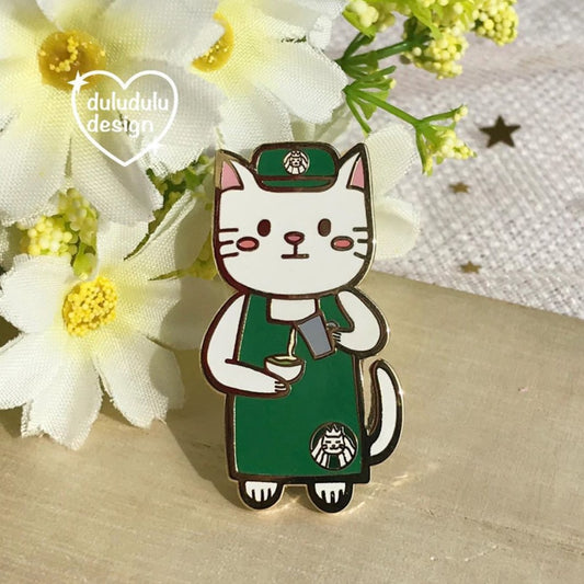 Purrista Catbucks Enamel Pin