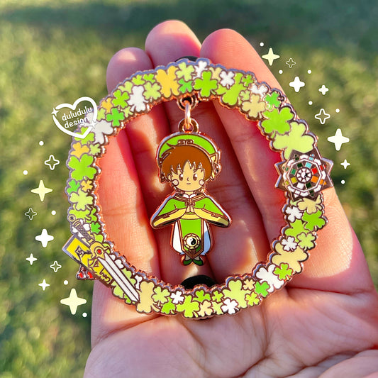 Cardcaptor Sakura Syaoran Floral Ring Dangling Enamel Pin