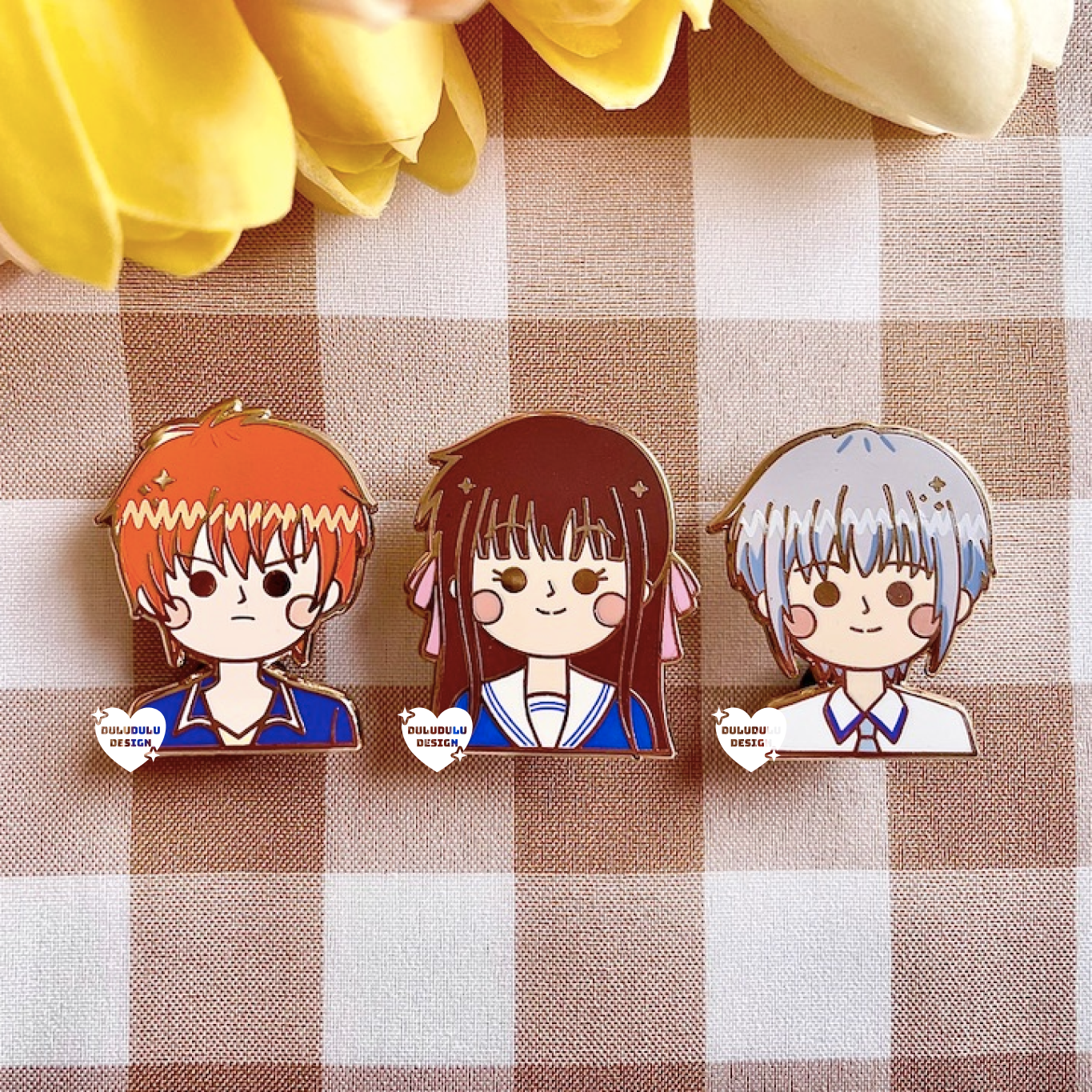 Fruits Basket Shoujo Character Enamel Pins