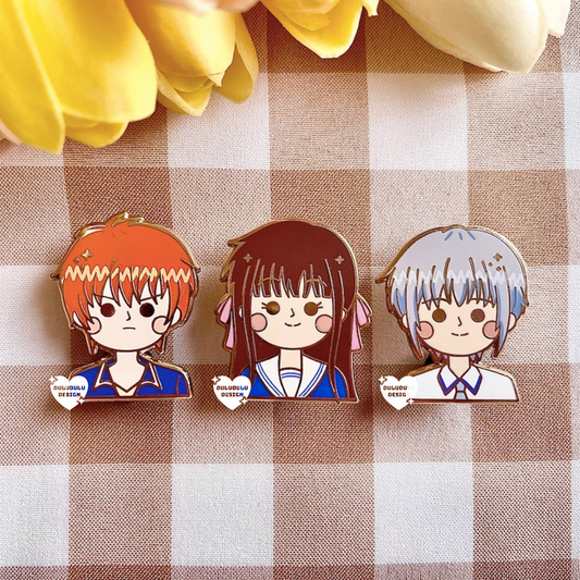 Fruits Basket Shoujo Character Enamel Pins