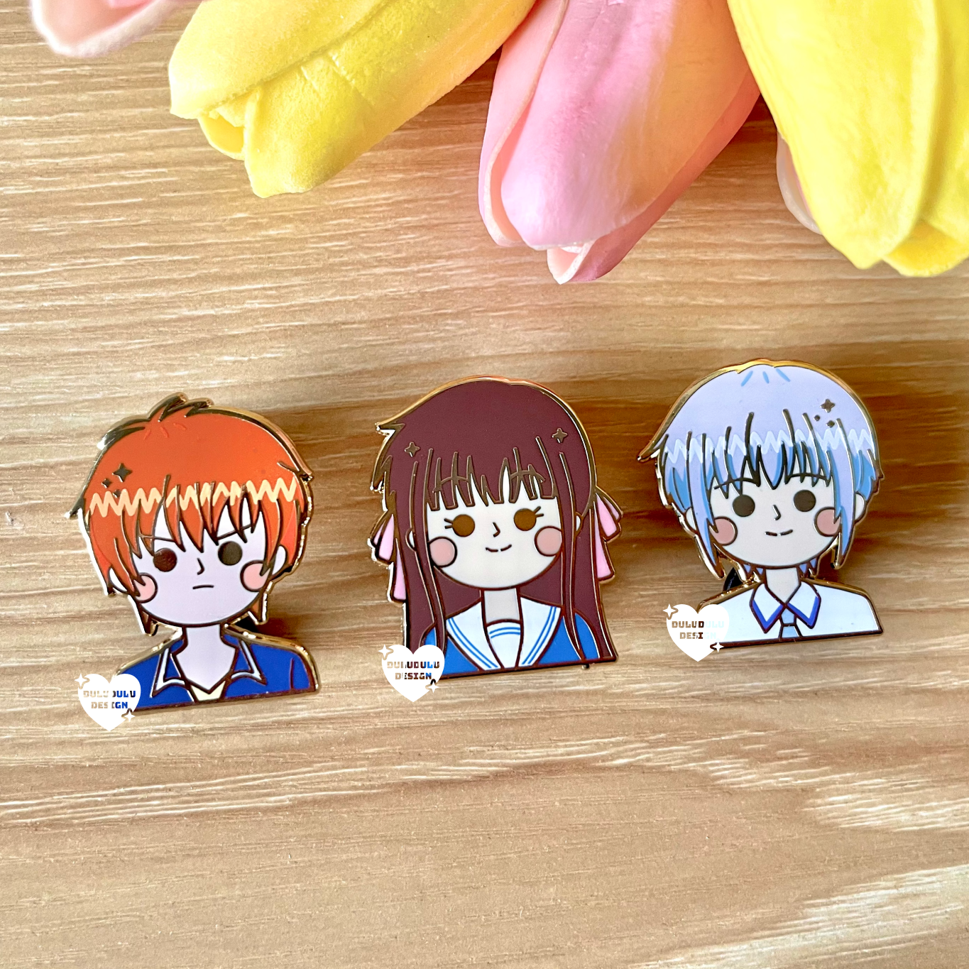 Fruits Basket Shoujo Character Enamel Pins