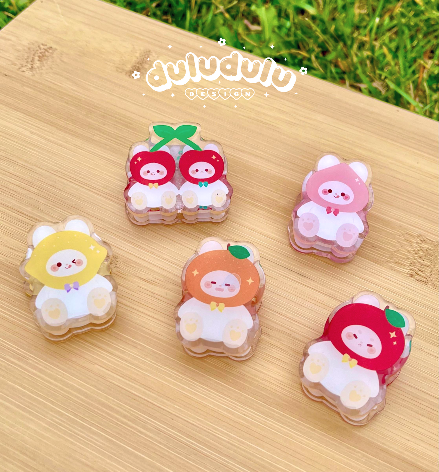 Cherry Koko Acrylic Clip