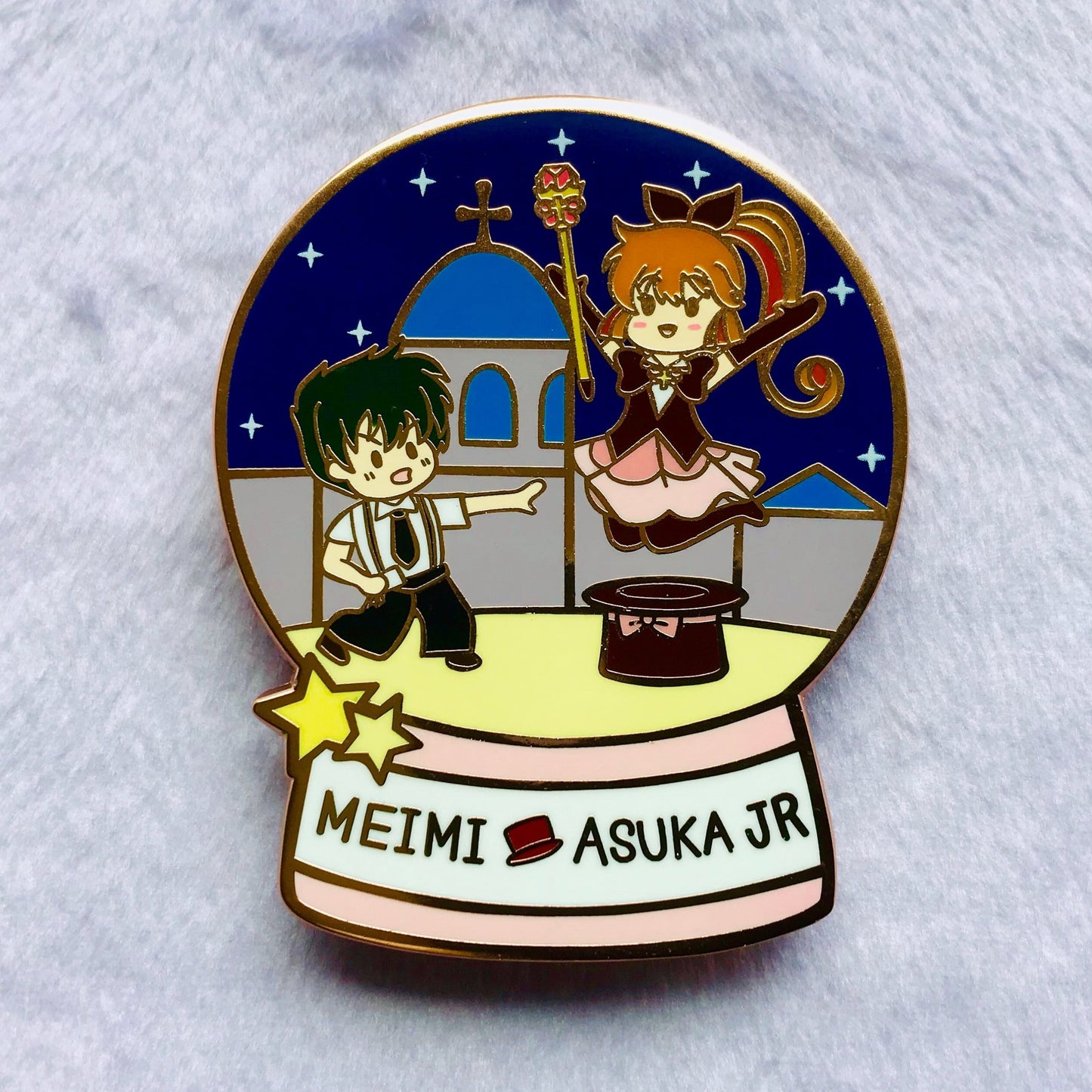 Saint Tail Snowglobe Enamel Pin