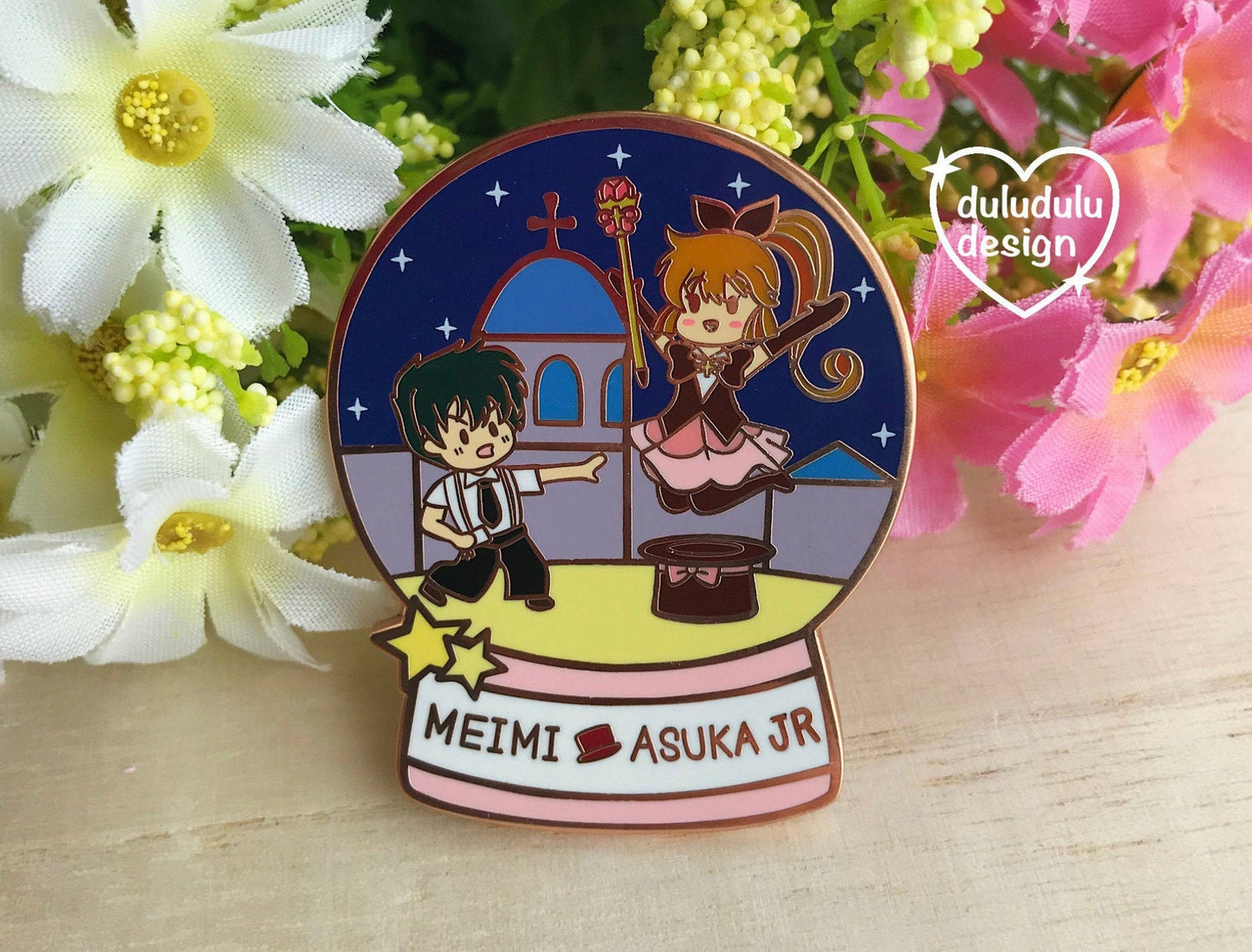 Saint Tail Snowglobe Enamel Pin