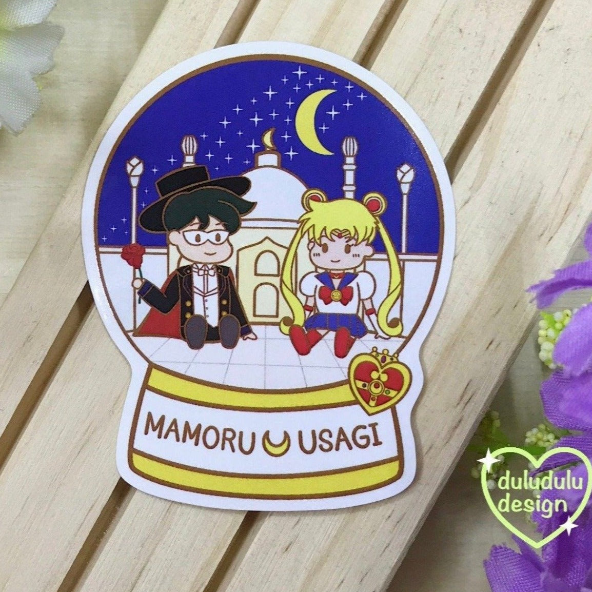 Usagi x Tuxedo Mask Moon Palace Vinyl Sticker
