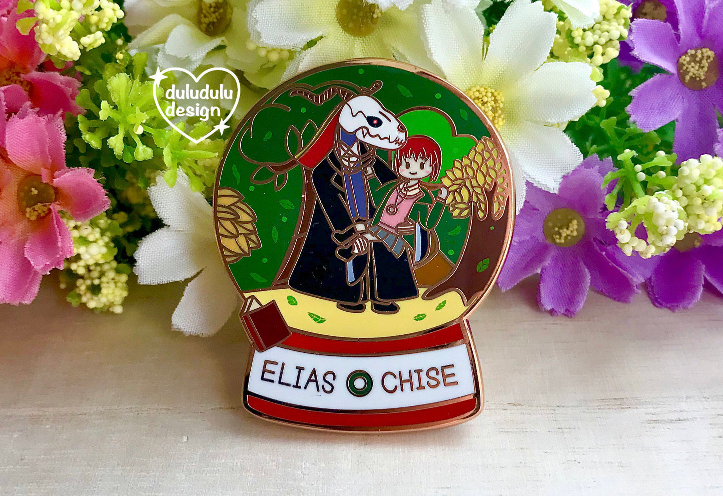 The Ancient Magus Bride Snowglobe Enamel Pin