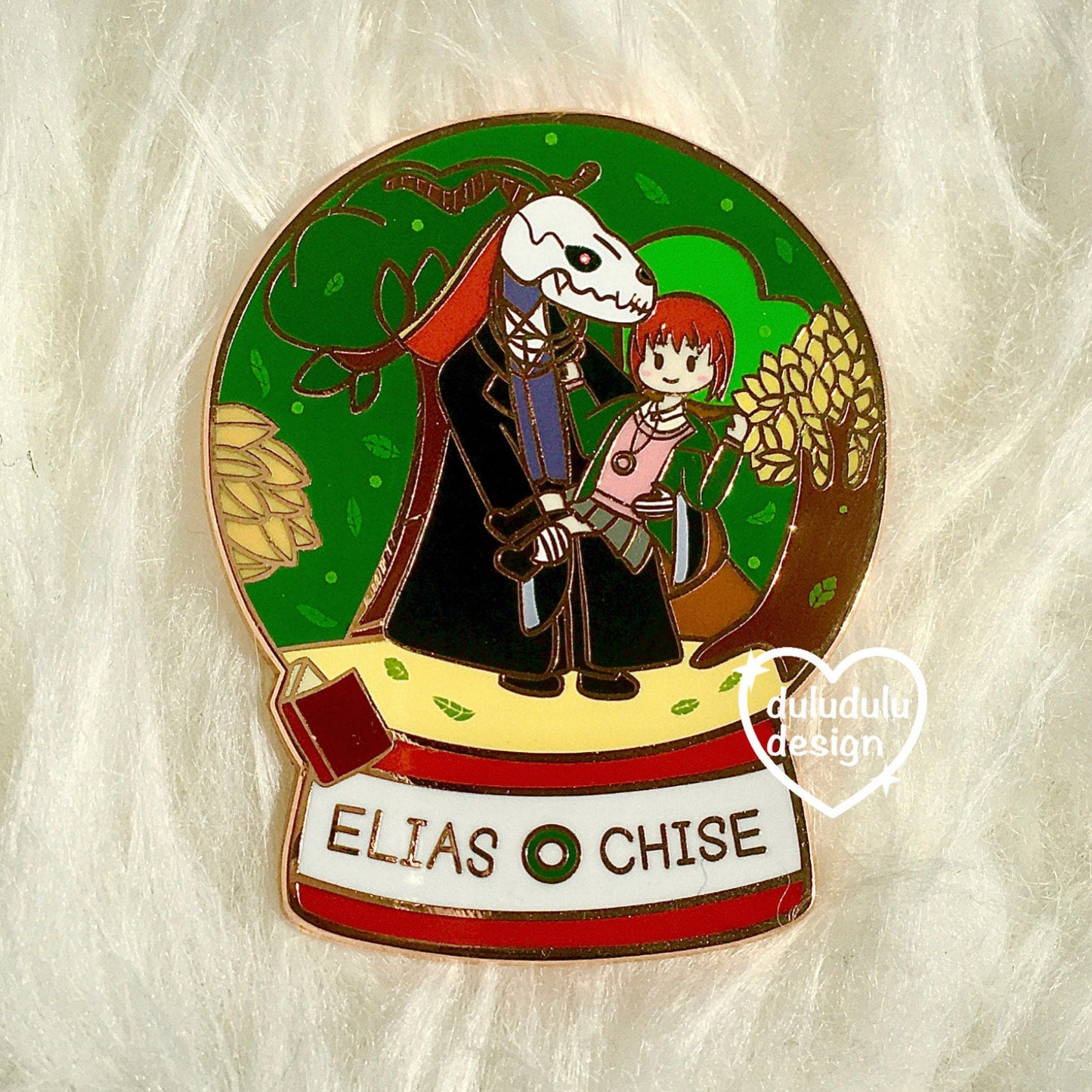 The Ancient Magus Bride Snowglobe Enamel Pin