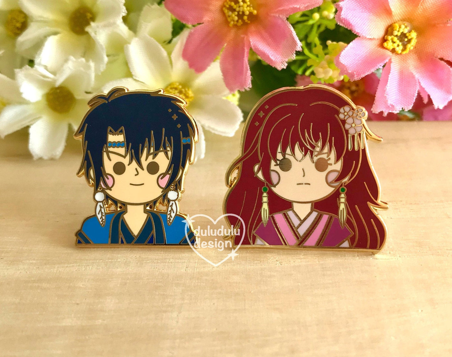 Yona of the Dawn Shoujo Anime Hard Enamel Pin (Yona x Hak)