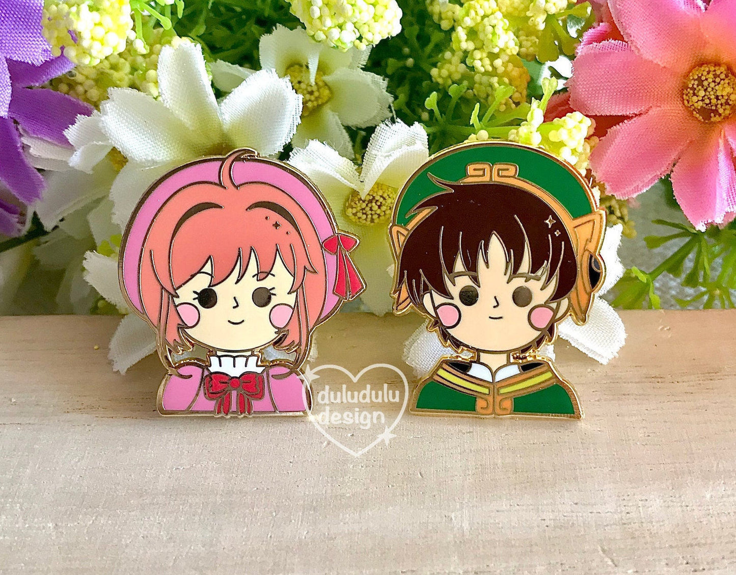 Cardcaptor Sakura x Syaoran - Shoujo Anime Enamel Pin