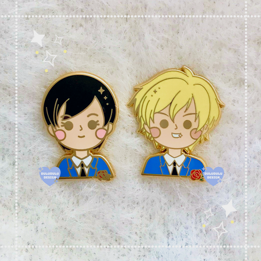 Ouran High School Host Club: Haruhi x Tamaki Enamel Pins