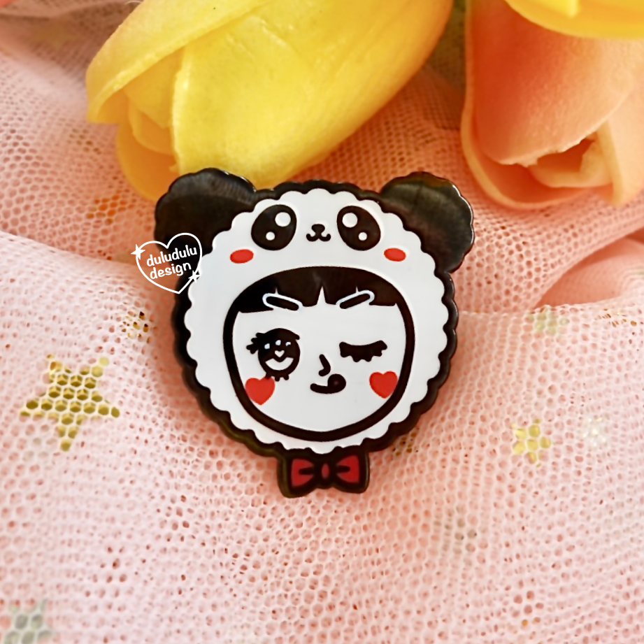 Panda Babe Enamel Pin