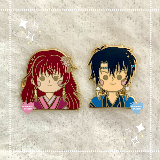 Yona of the Dawn Shoujo Anime Hard Enamel Pin (Yona x Hak)