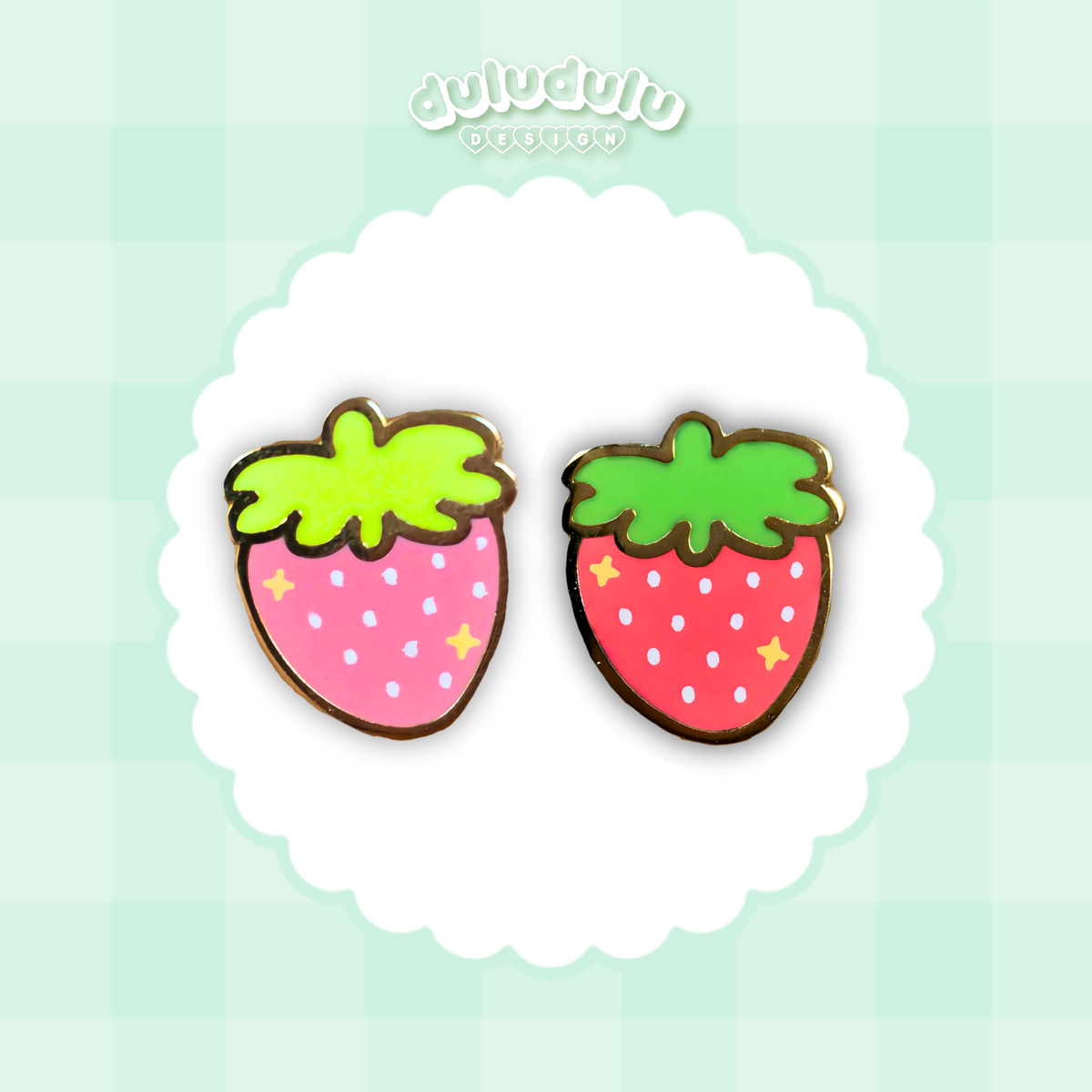 Strawberry Mini Enamel Pins