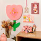 Pink Tulip Clock