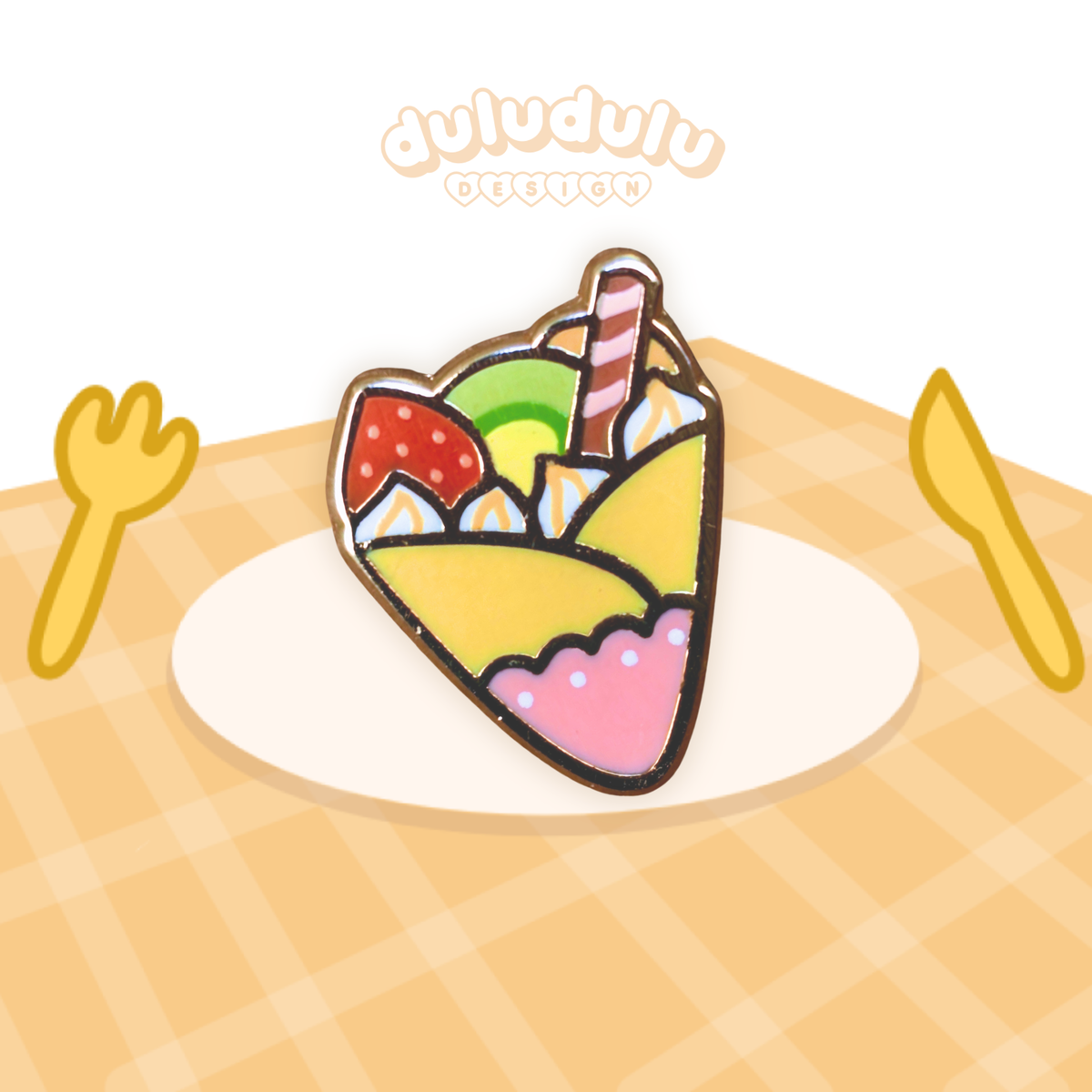 Fruit Crepe Mini Enamel Pin