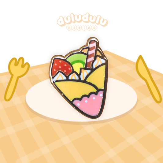 Fruit Crepe Mini Enamel Pin