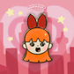 Blossom powerpuff girls enamel pin