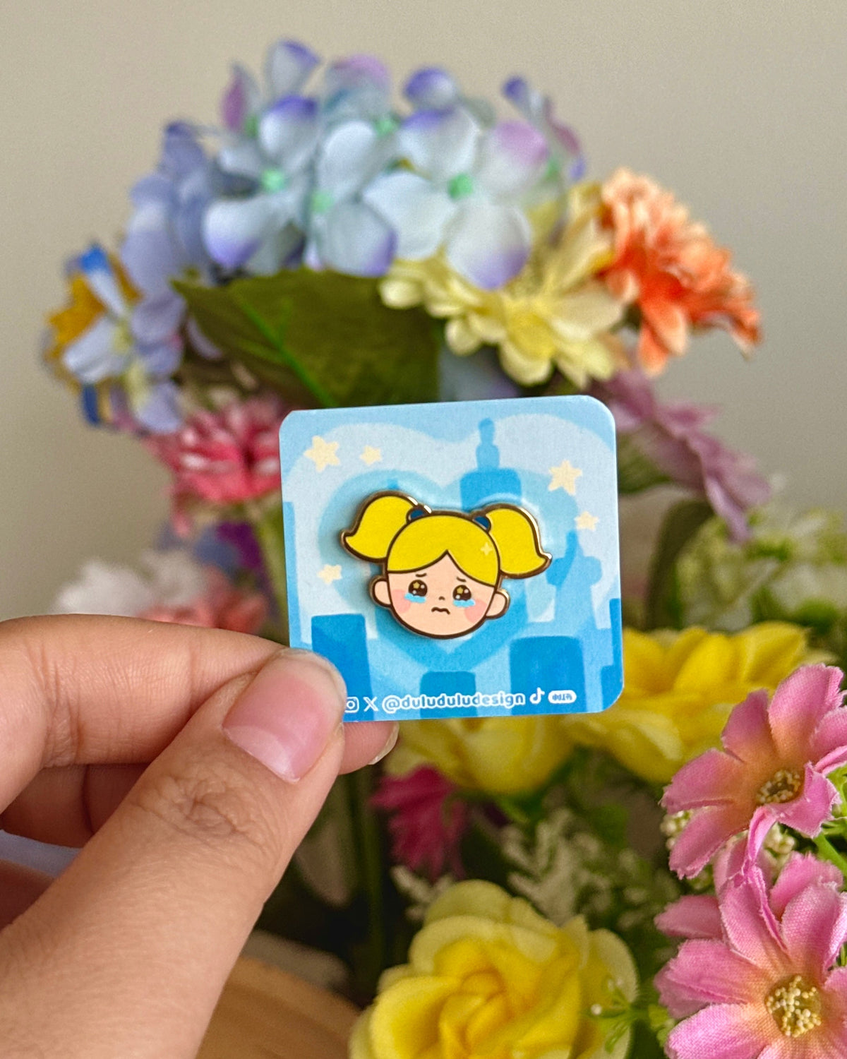 Bubbles powerpuff girls mini pin