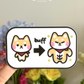 Buff up shiba inu sticker