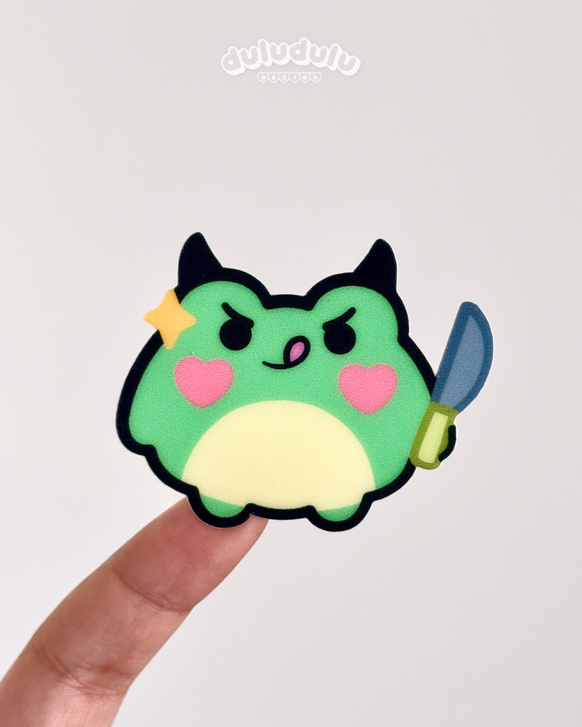 Devil Frog Waterproof Vinyl Sticker