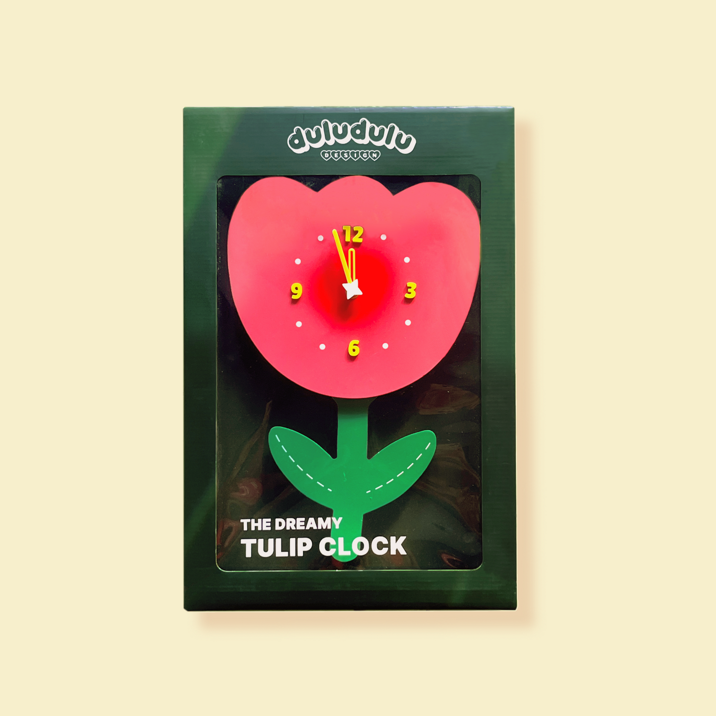 Red Tulip Clock (gradient ver.)