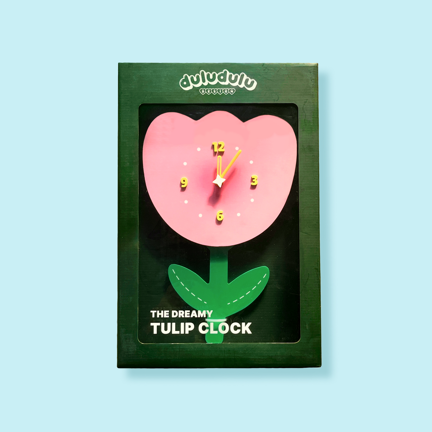 Pink Tulip Clock