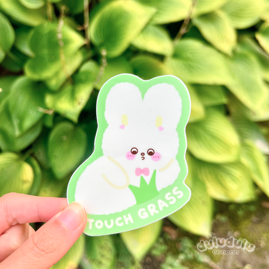 Touch Grass Vinyl Sticker