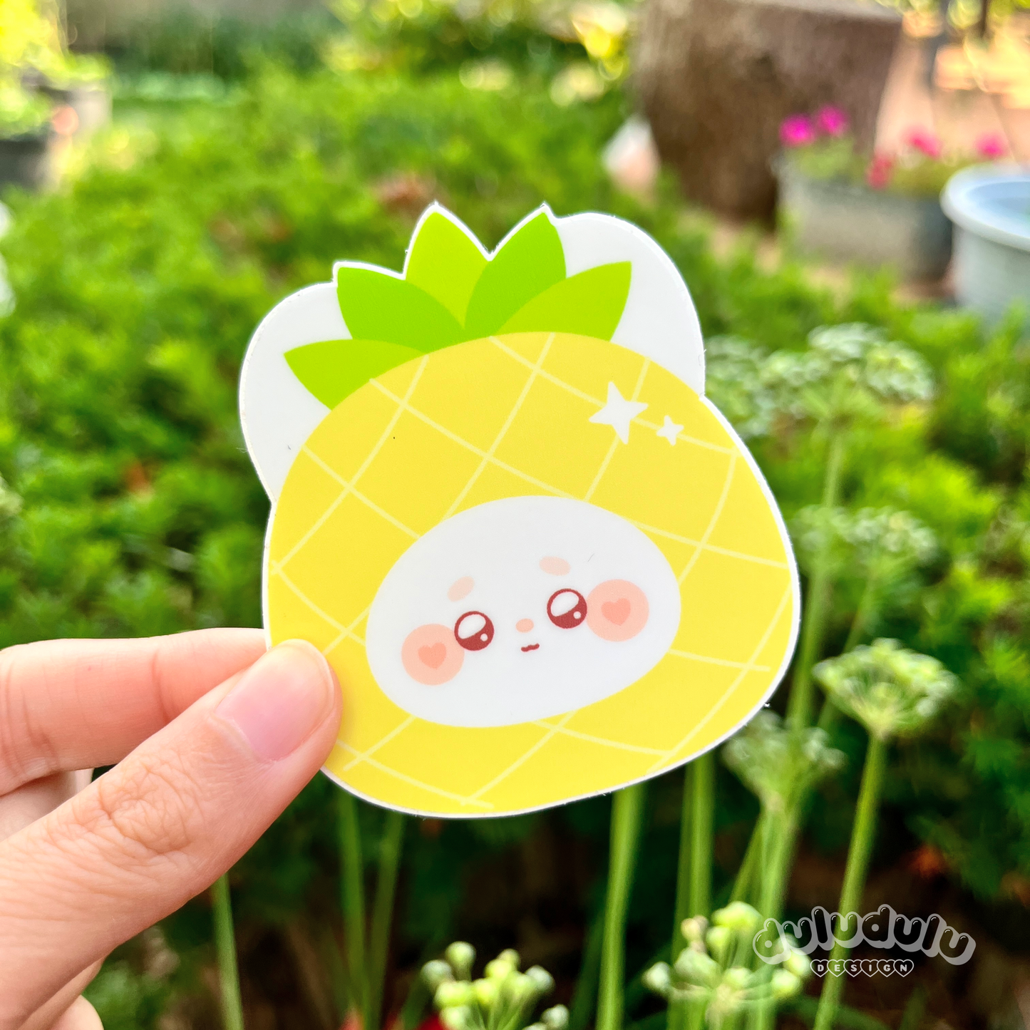 Pineapple Koko Vinyl Sticker