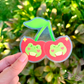 Cherry Frogs Clear Sticker