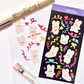 Confetti Bunnies Deco Sticker Sheet