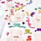 Confetti Bunnies Deco Sticker Sheet