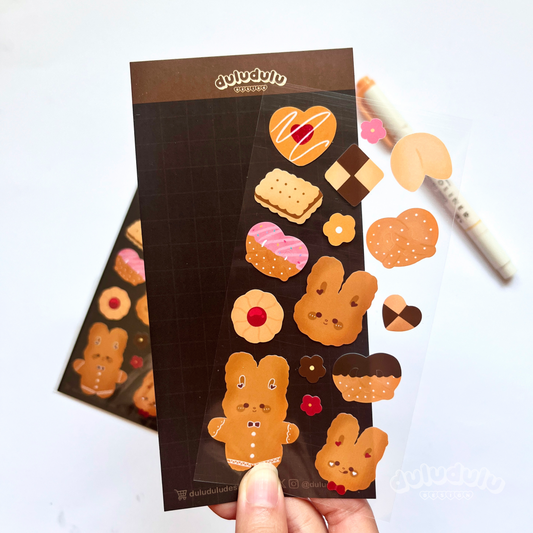 Cookie Bunnies Deco Sticker Sheet