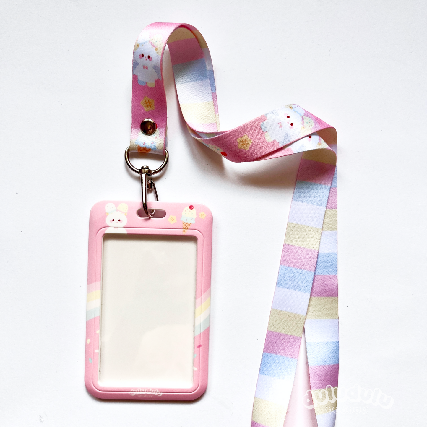 Ice Cream Bunny Cardholder & Lanyard