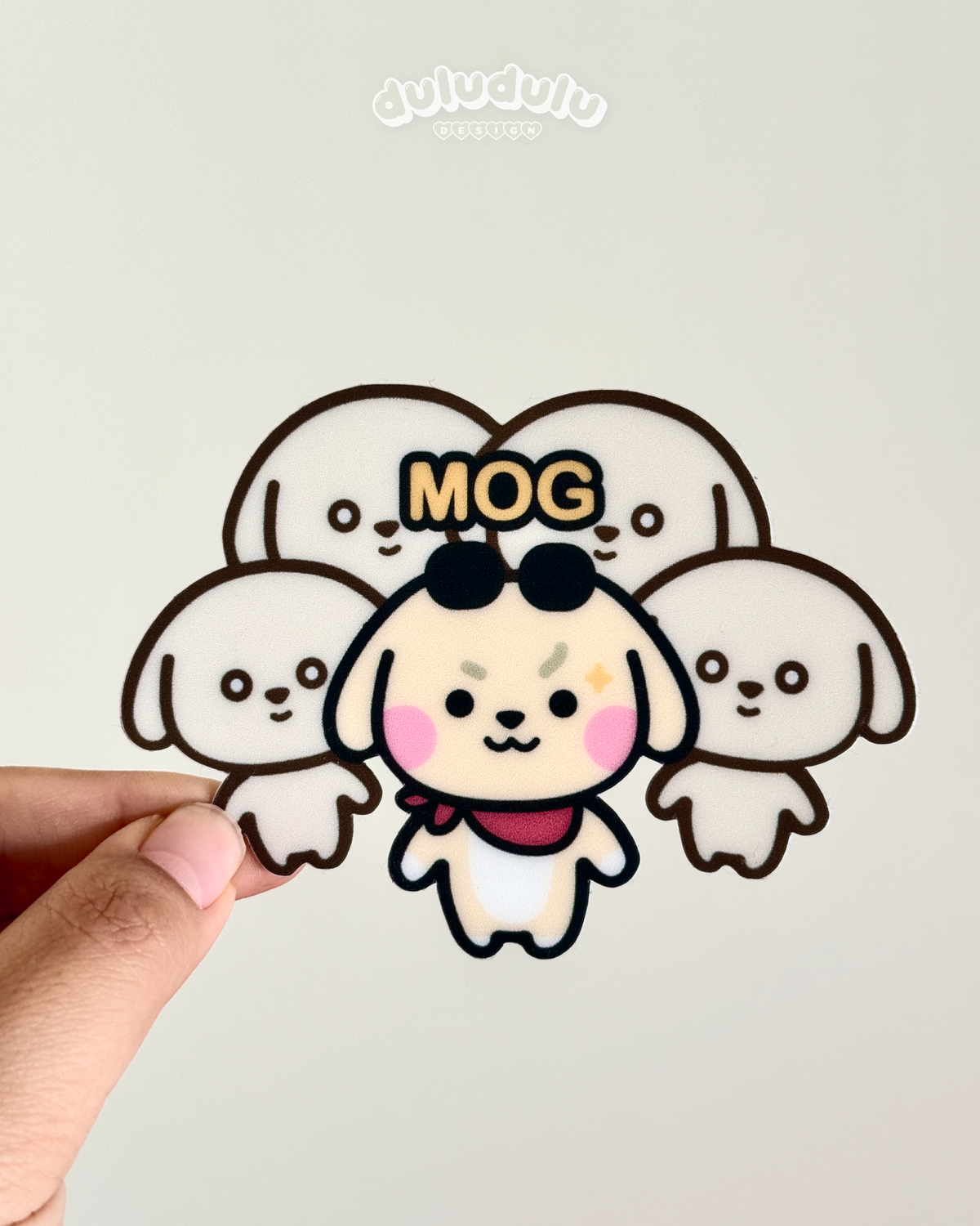 MOG meme vinyl sticker
