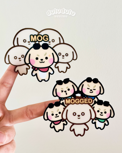 MOG and MOGGED vinyl stickers 